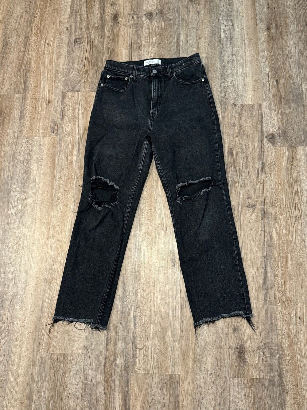 Abercrombie & Fitch Women's The Ankle Straight High Rise Jean Size 30
